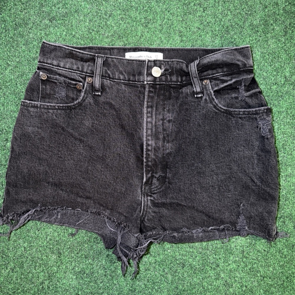 Abercrombie & Fitch The 90s High Rise Cutoff Short High Rise Jean Shorts Size4